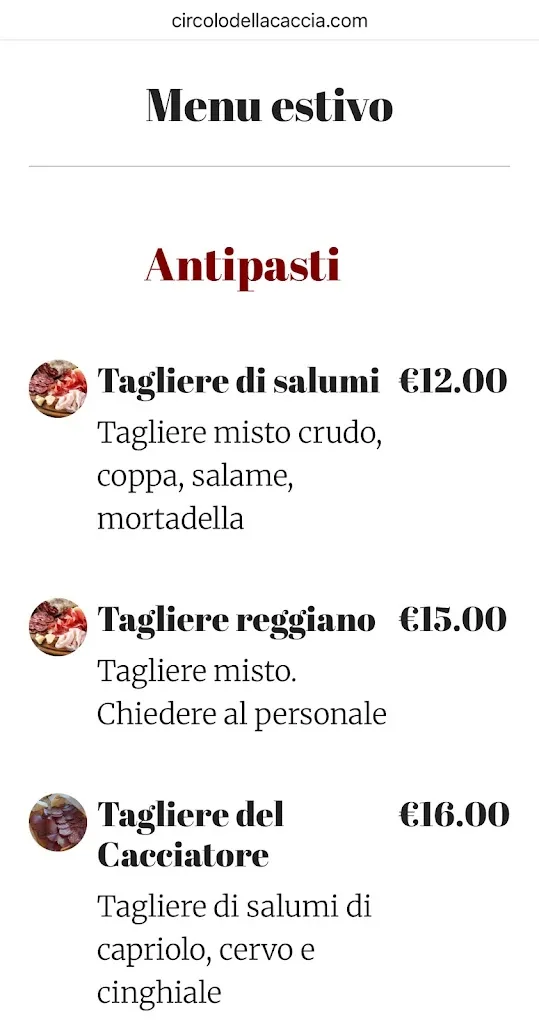 Menu_Circolo della Caccia Monte Vangelo_Castellarano_image_2