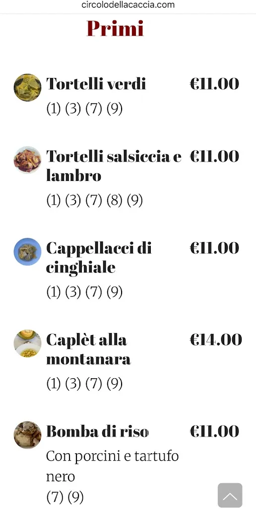 Menu_Circolo della Caccia Monte Vangelo_Castellarano_image_3