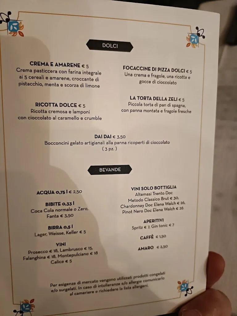 Menu_OPS in Castello Pizza Home restaurant_Castellarano_image_3