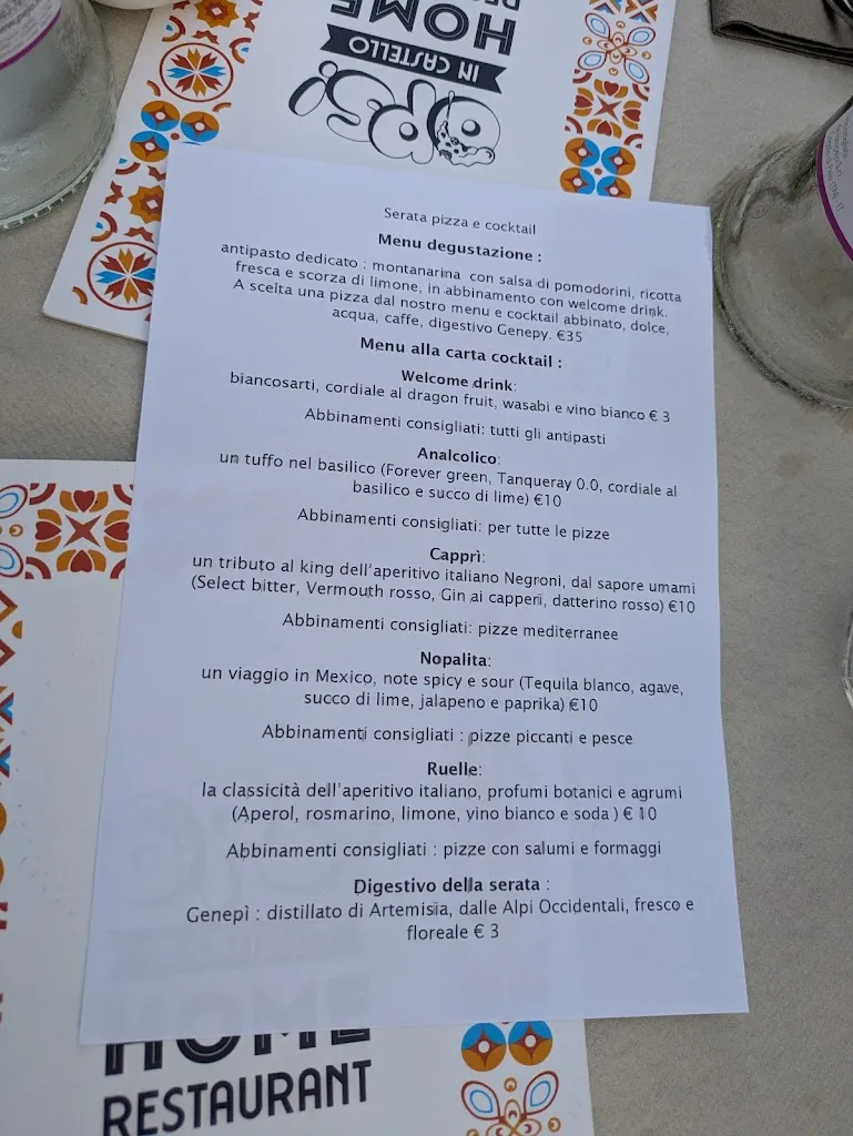 Vincenzo Cataldo_OPS in Castello Pizza Home restaurant_Castellarano_review