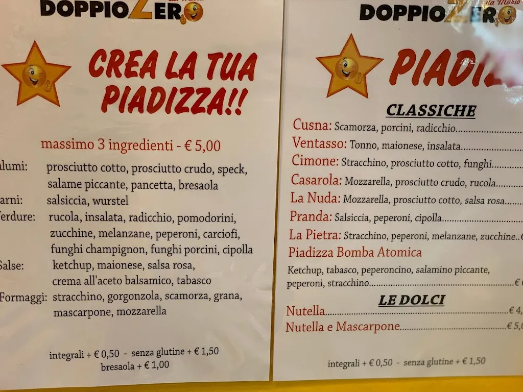 Menu_DoppioZero da Mario pizzeria da asporto_Castelnovo ne'Monti_image_1