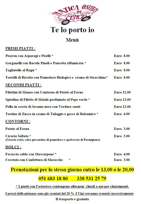 Menu_Antica Osteria Da Cencio_Cento_image_4