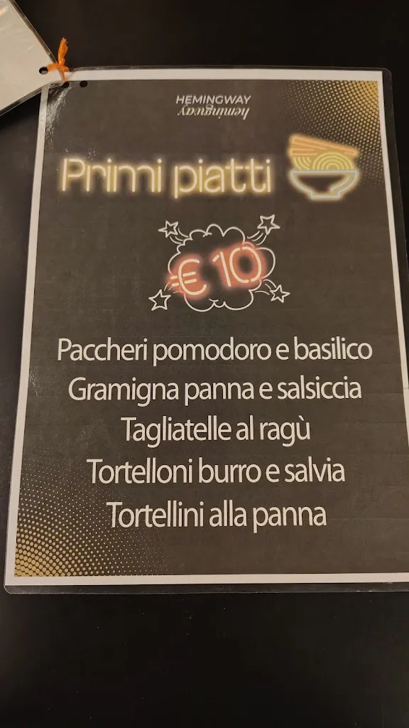 Menu_Hemingway Cafe S.R.L_Castenaso_image_2