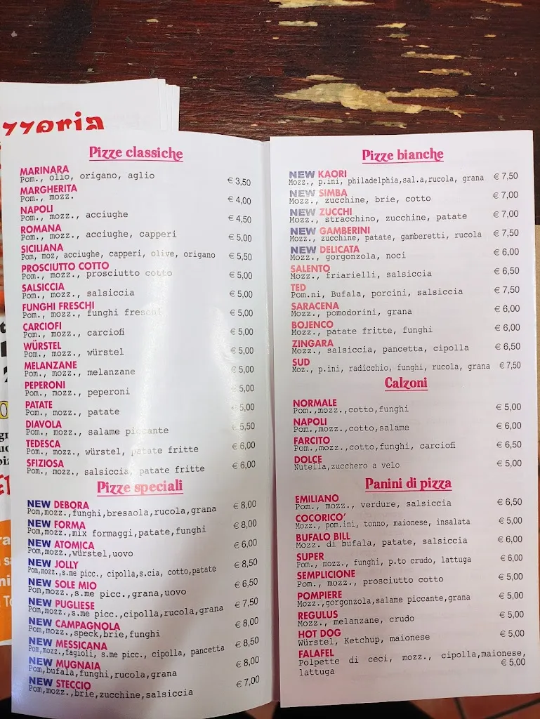 Menu_Pizzeria D'Asporto La Quercia di Somma Iolanda_Castenaso_image_2