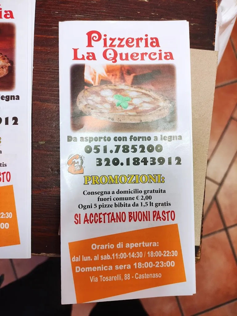 Menu_Pizzeria D'Asporto La Quercia di Somma Iolanda_Castenaso_image_4