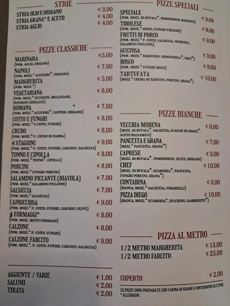 Menü_Osteria Del Giardino_Cavezzo_Bild_2