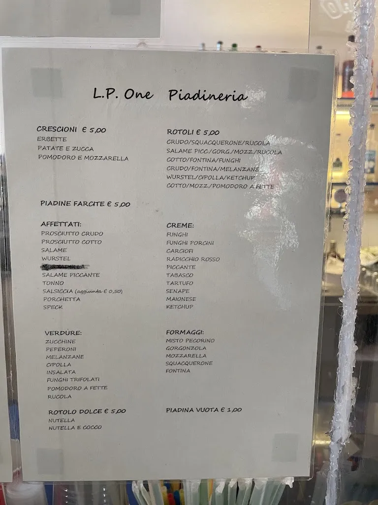 Menu_Ristorante Piadineria L.P. One_Codigoro_image_1