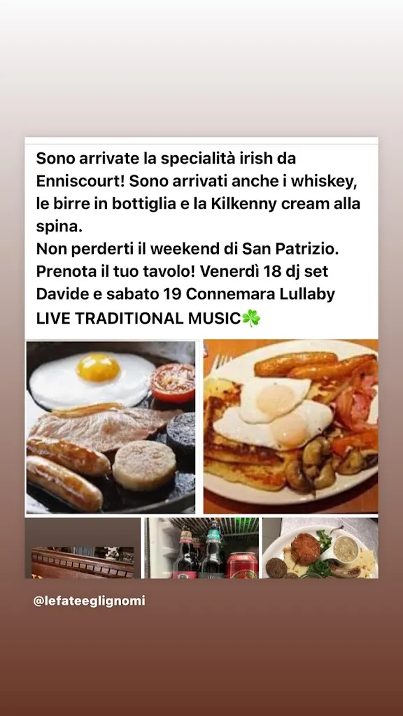 Menu_Le Fate e gli Gnomi Irish Pub Restaurant & pizza_Codigoro_image_1