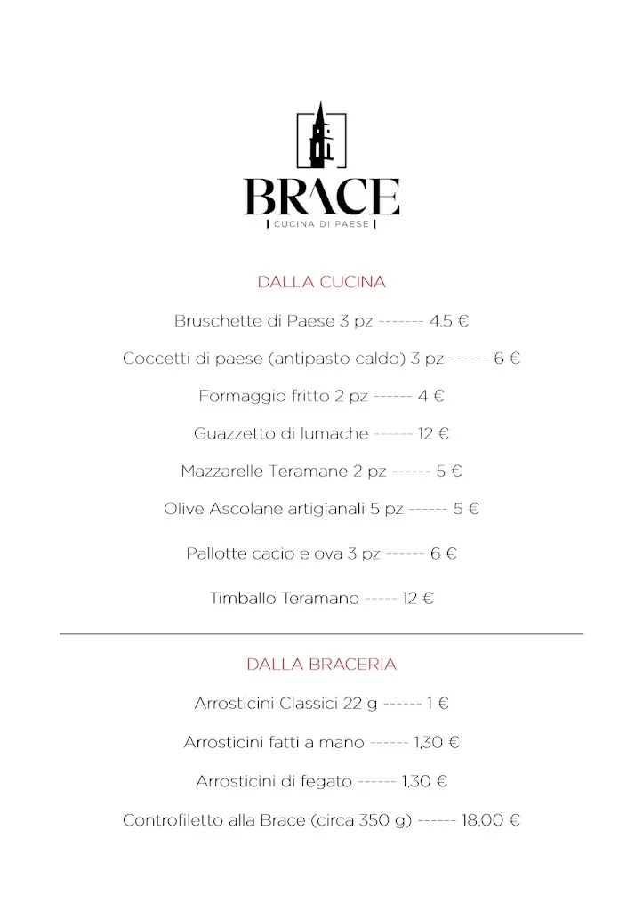 Menu_Brace - Cucina Di Paese -_Bellante_image_2