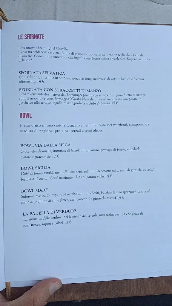 Menu_Quel castello di diegaro_Cesena_immagine_4