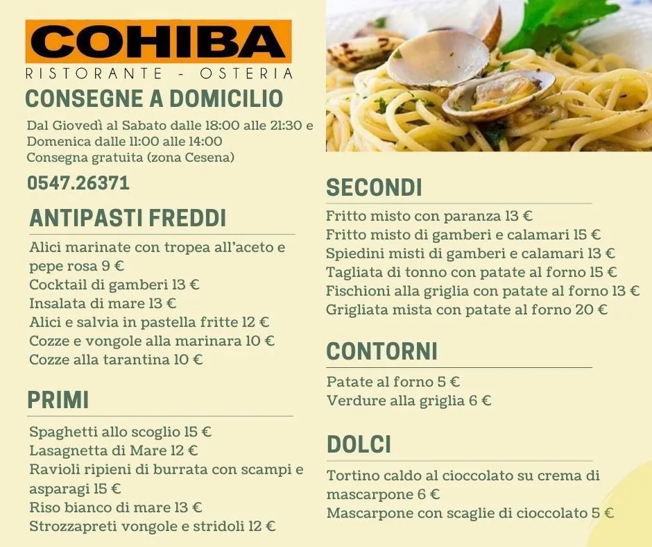 Menu_Ristorante Cohiba_Cesena_image_1