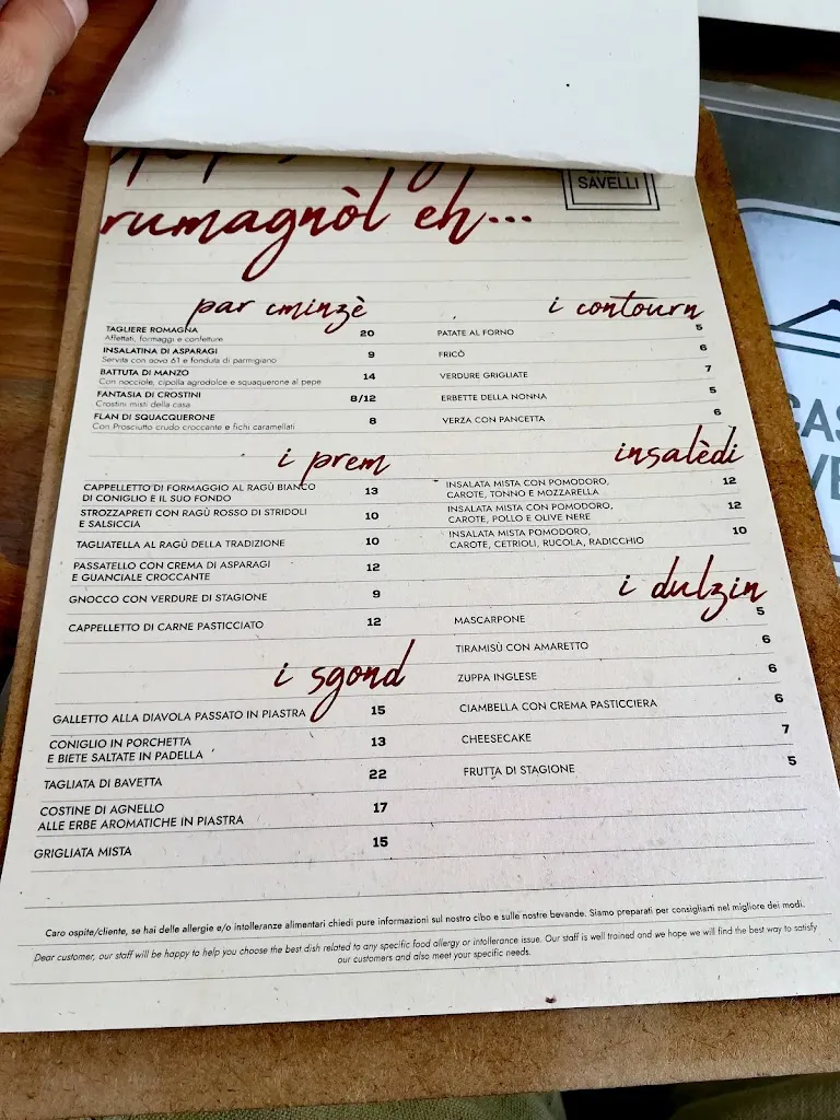 Menu_Casa Savelli Cesena_Cesena_image_1