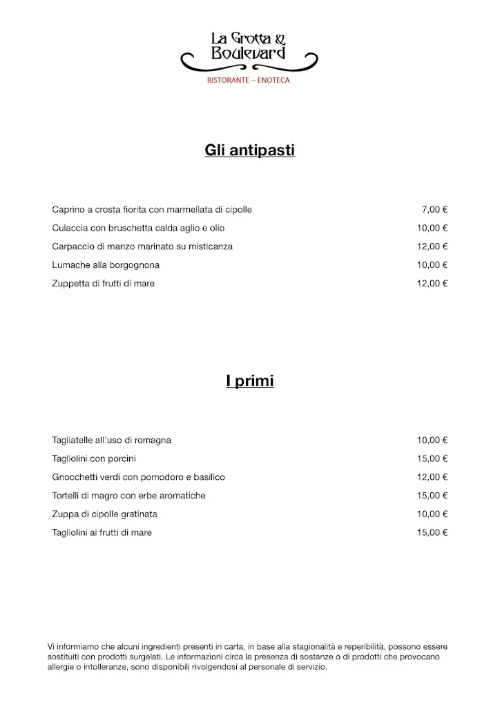 Menu_BOULEVARD Wine Bar - Bistrot - Champagneria_Cesena_image_1