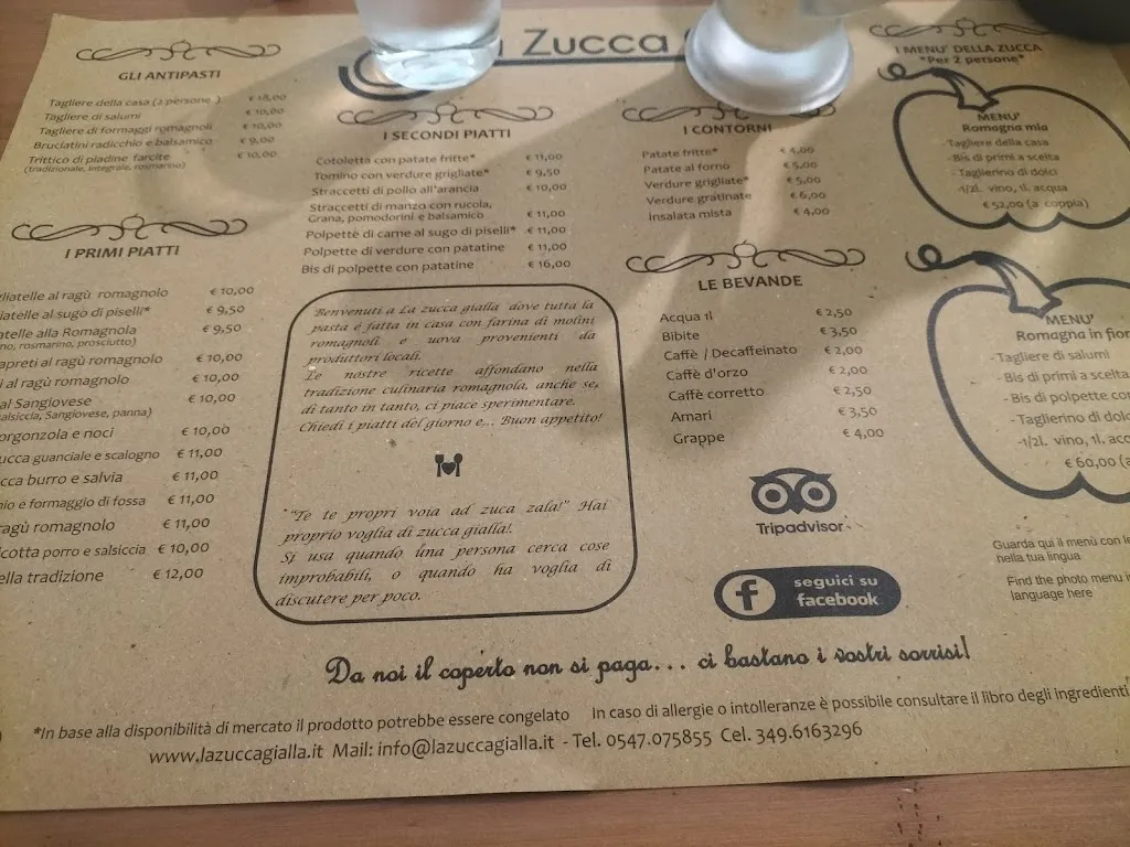 Menu_Trattoria La zucca gialla_Cesenatico_immagine_1