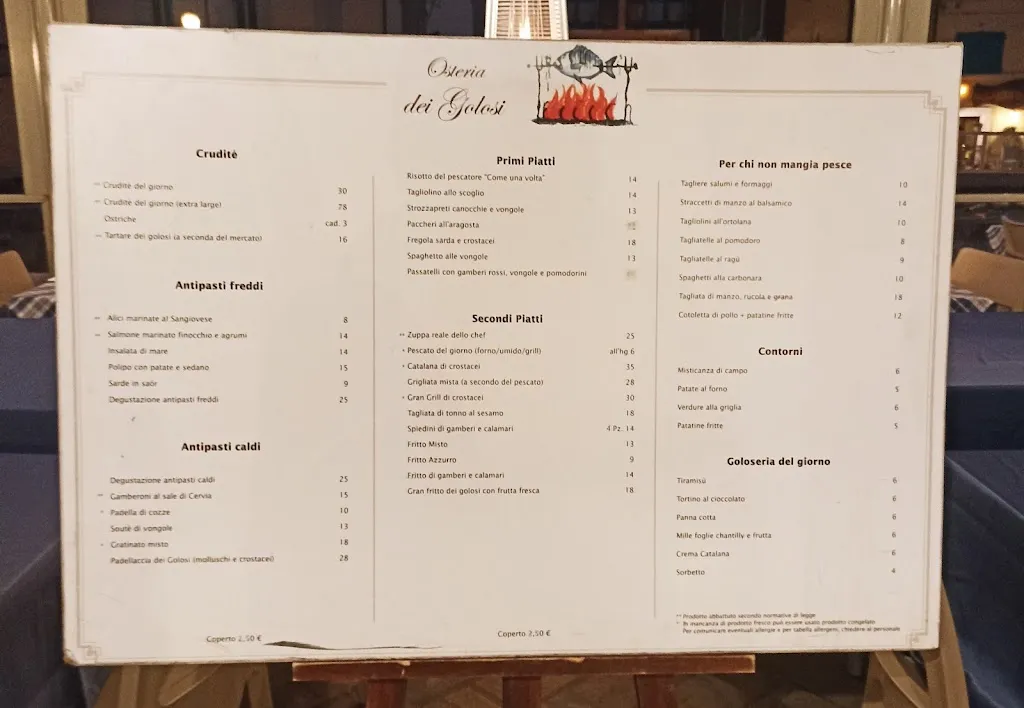 Menu_Osteria dei golosi_Cesenatico_image_1