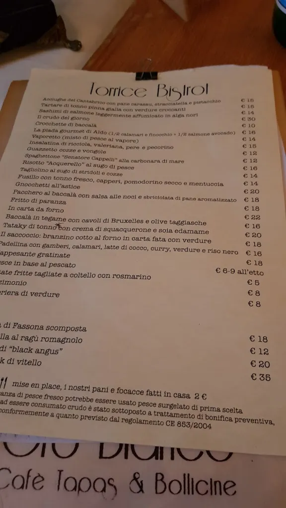 Menu_Torrice Bistrot_Cesenatico_immagine_1