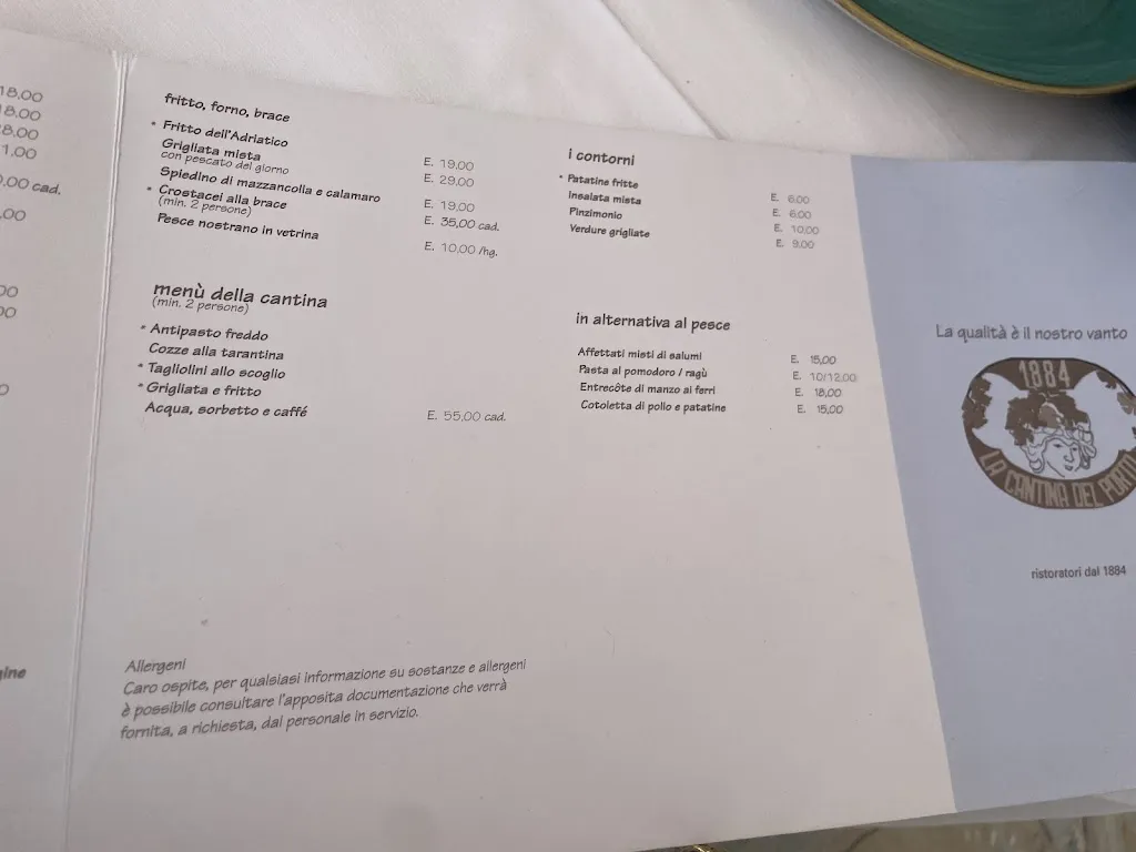 Menu_La Cantina del Porto_Cesenatico_immagine_2