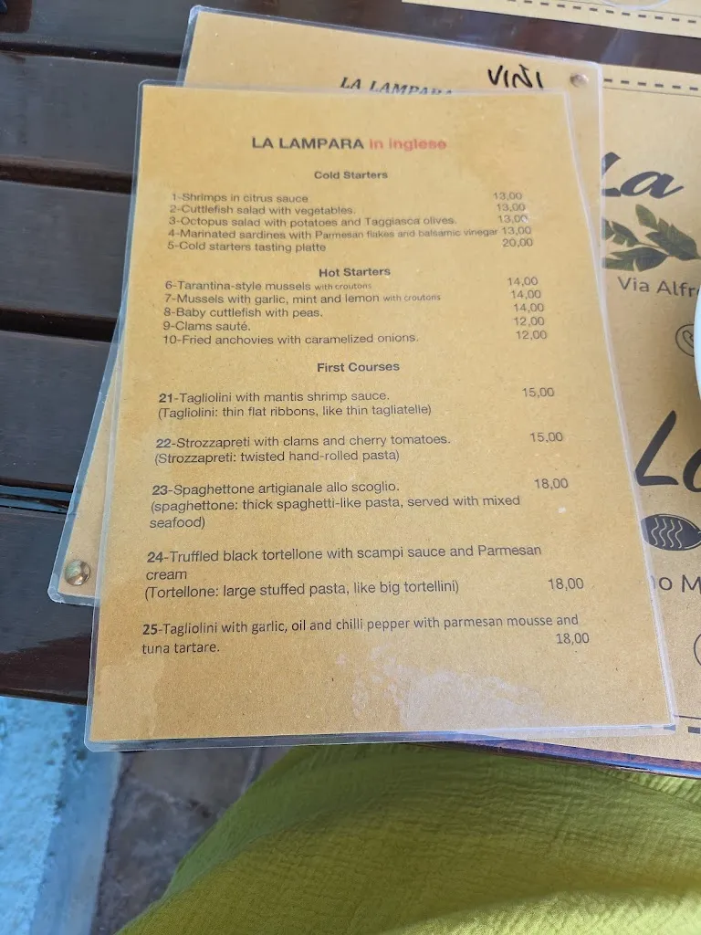 Menu_Osteria del Mare La Lampara_Cesenatico_image_4