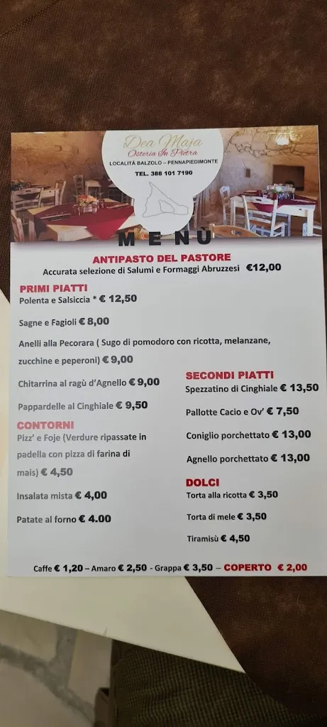 Menu_Dea Maja Cafè - Osteria in Pietra_Pennapiedimonte_image_4