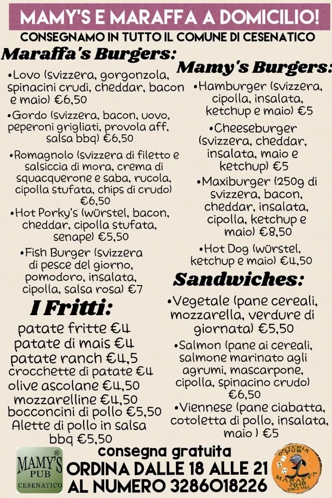 Menu_Osteria Pub Maraffa_Cesenatico_immagine_2