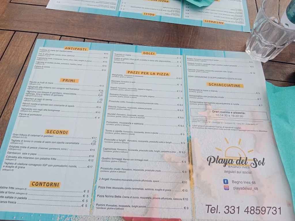 Menu_Ristorante - Bar - Bagno Ines 48_Cesenatico_image_1