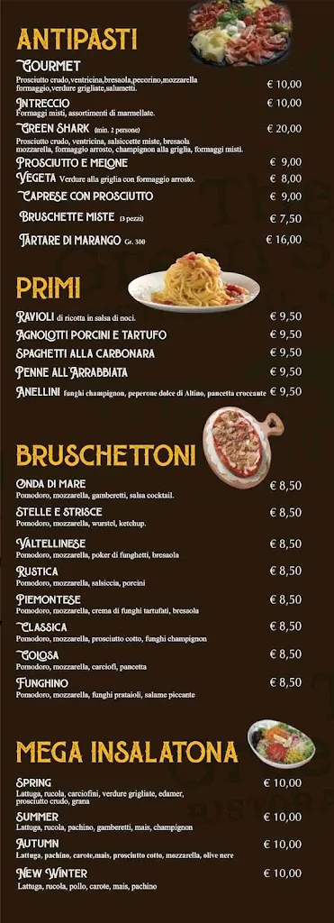 Menu_The Green Shark Ristorante Braceria_Perano_immagine_3