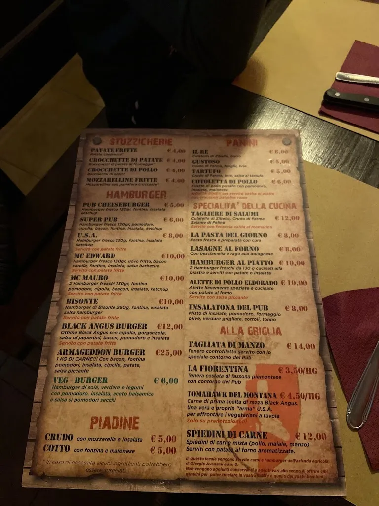 Menu_Osteria del Vicolo Stretto Pub_Colorno_image_1