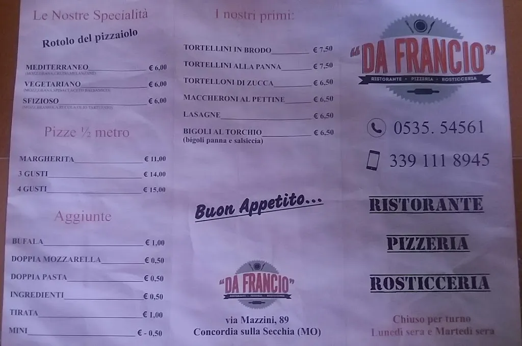 Menu_Cottocrudo di Senese Luca - Pizzeria ristorante gastronomia 