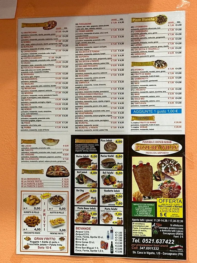 Menu_Pizzeria Willy_Corcagnano_immagine_1