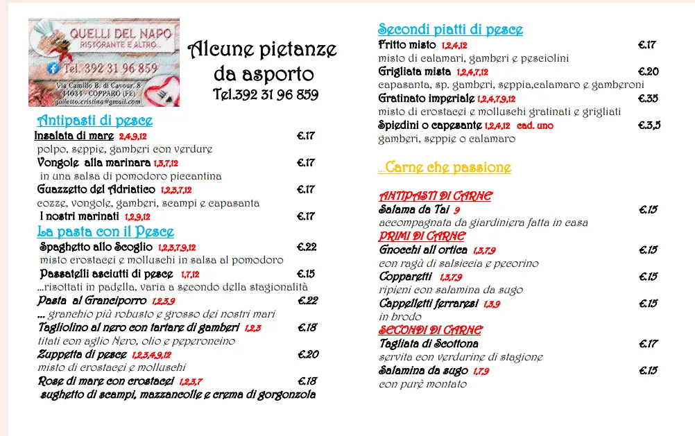 Menu_Quelli del Napo_Copparo_image_1