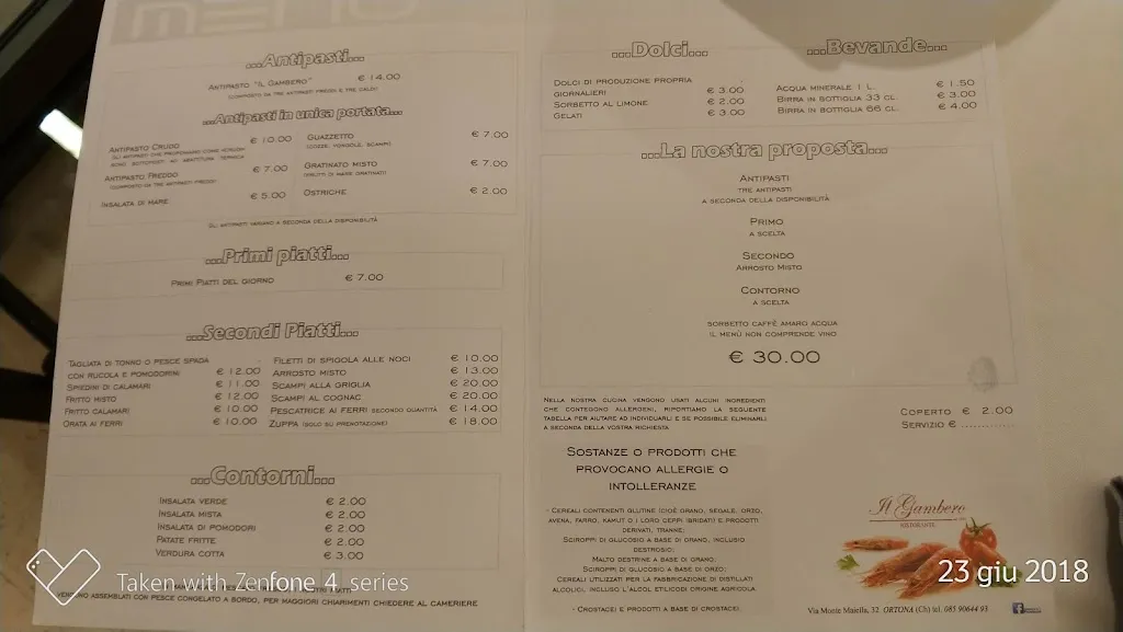 Menu_Il Gambero_Ortona_image_4