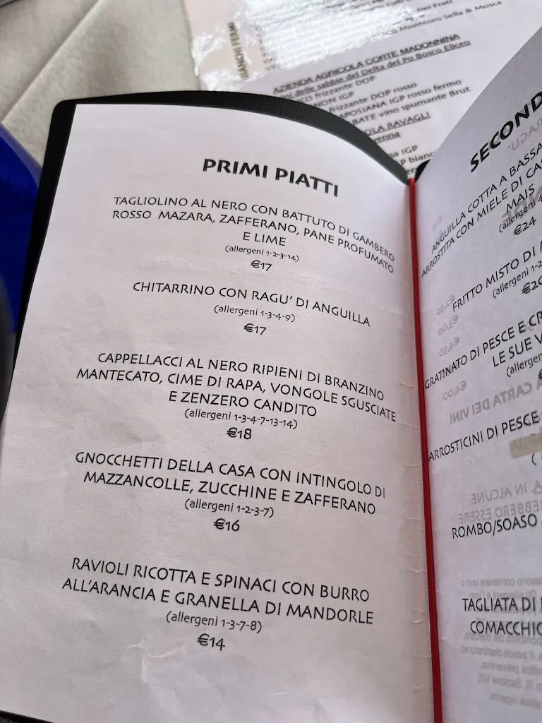 Menu_Ristorantino La Bottega Del Sale seafood bistrot_Comacchio_image_2