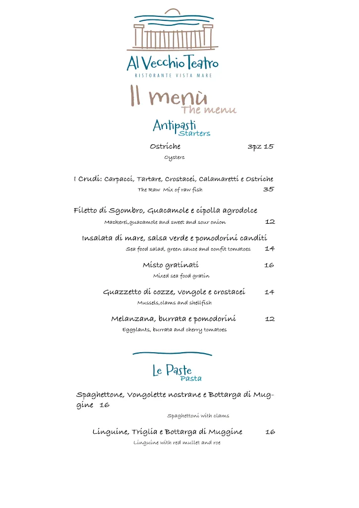 Menu_Al Vecchio Teatro - Ristorante Vista Mare - Ortona_Ortona_image_2
