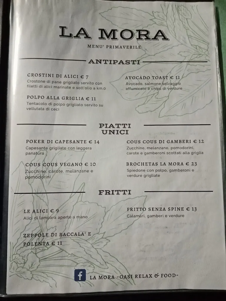 Menu_La Mora_Comacchio_image_1
