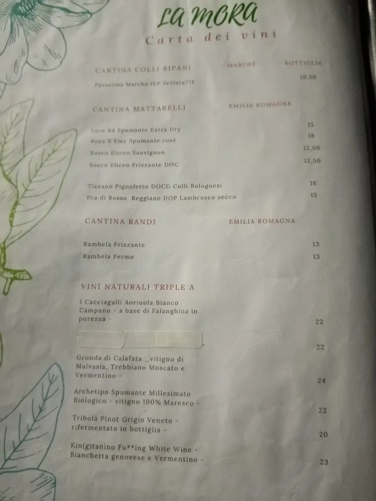 Menu_La Mora_Comacchio_image_4