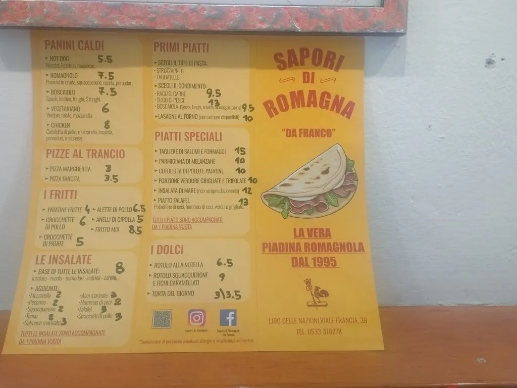 Menu_Sapori di Romagna da Franco_Comacchio_immagine_1