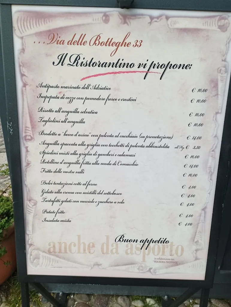 Menu_Ristorante Via delle botteghe 33_Comacchio_image_1