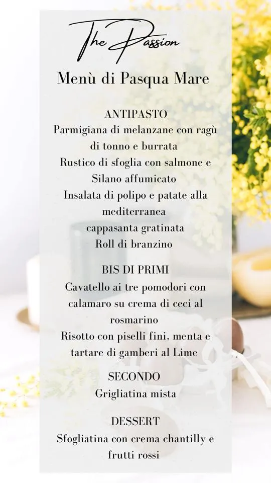 Menu_The Passion Restaurant_Comacchio_image_2