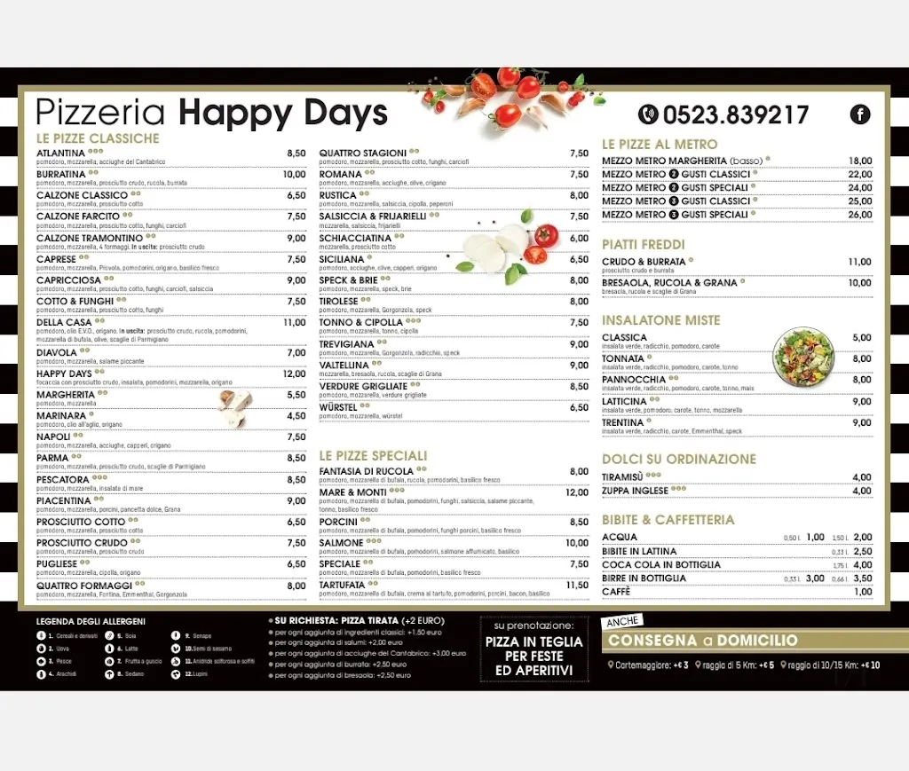 Menu_Pizzeria D'Asporto Happy Days Esteban Rafael Sanges_Cortemaggiore_image_1