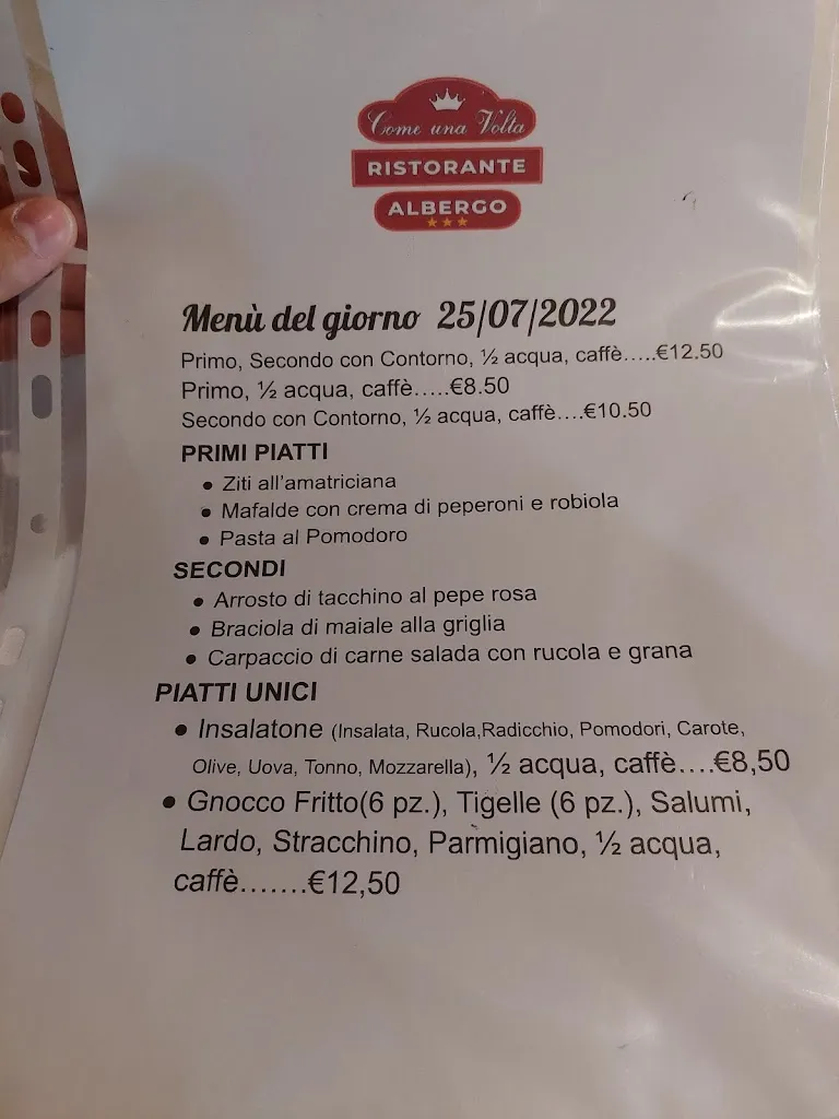 Menu_Ristorante Albergo Osteria 