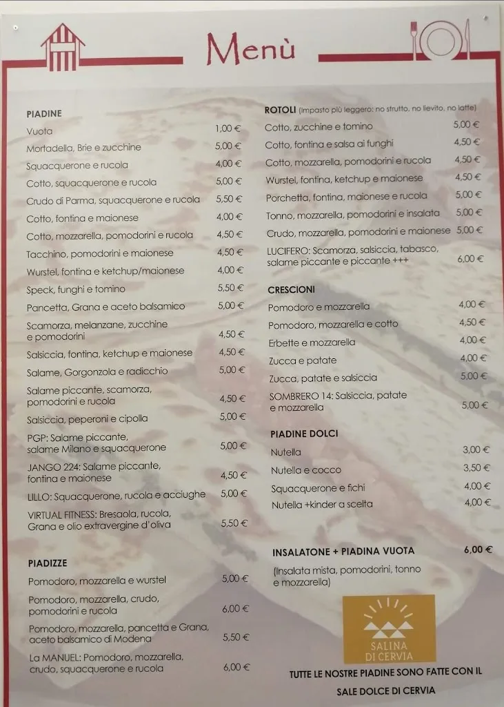 Menu_Piadineria Butega Romagnola Correggio_Correggio_image_1
