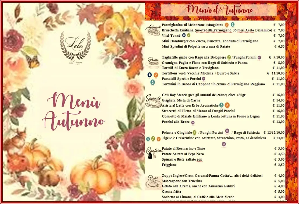 Menu_LELE Crespellano Ristorante (Pizzeria solo a cena) Catering_Crespellano_image_1