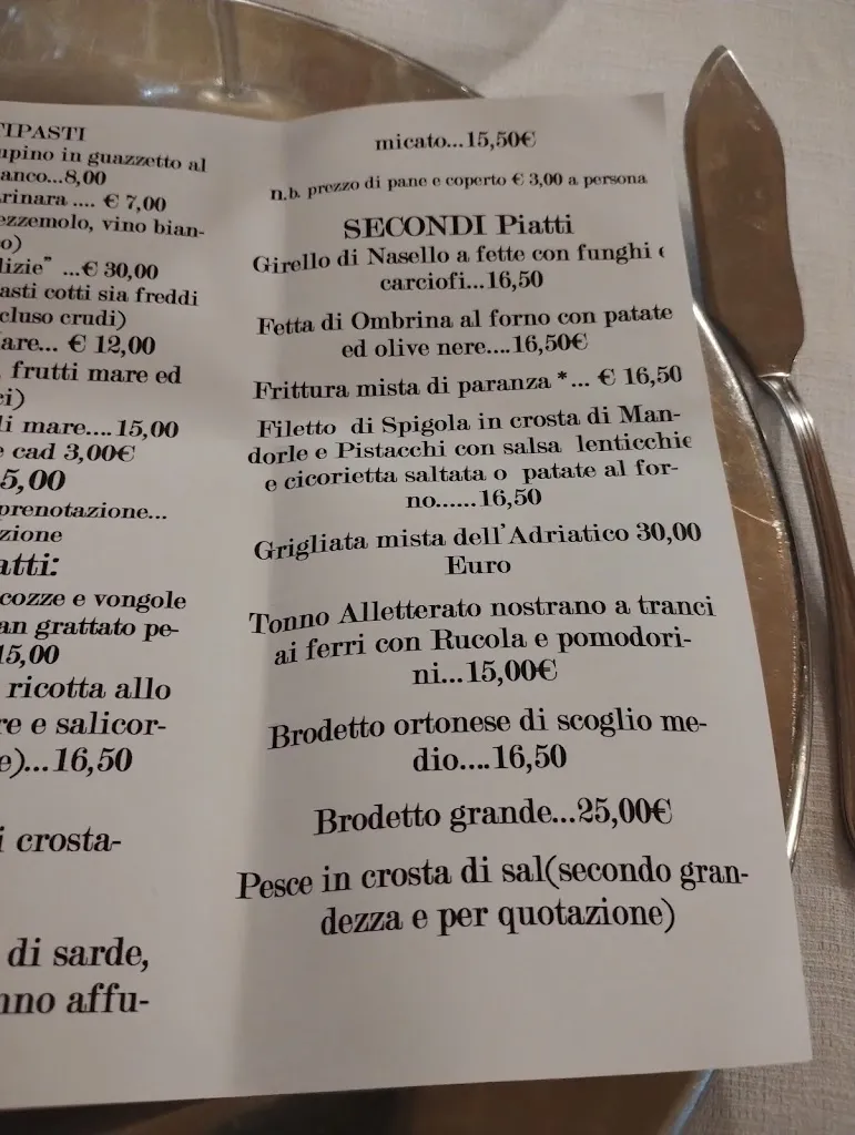Menu_Ristorante Miramare | Ristorante di Pesce Ortona_Ortona_image_2