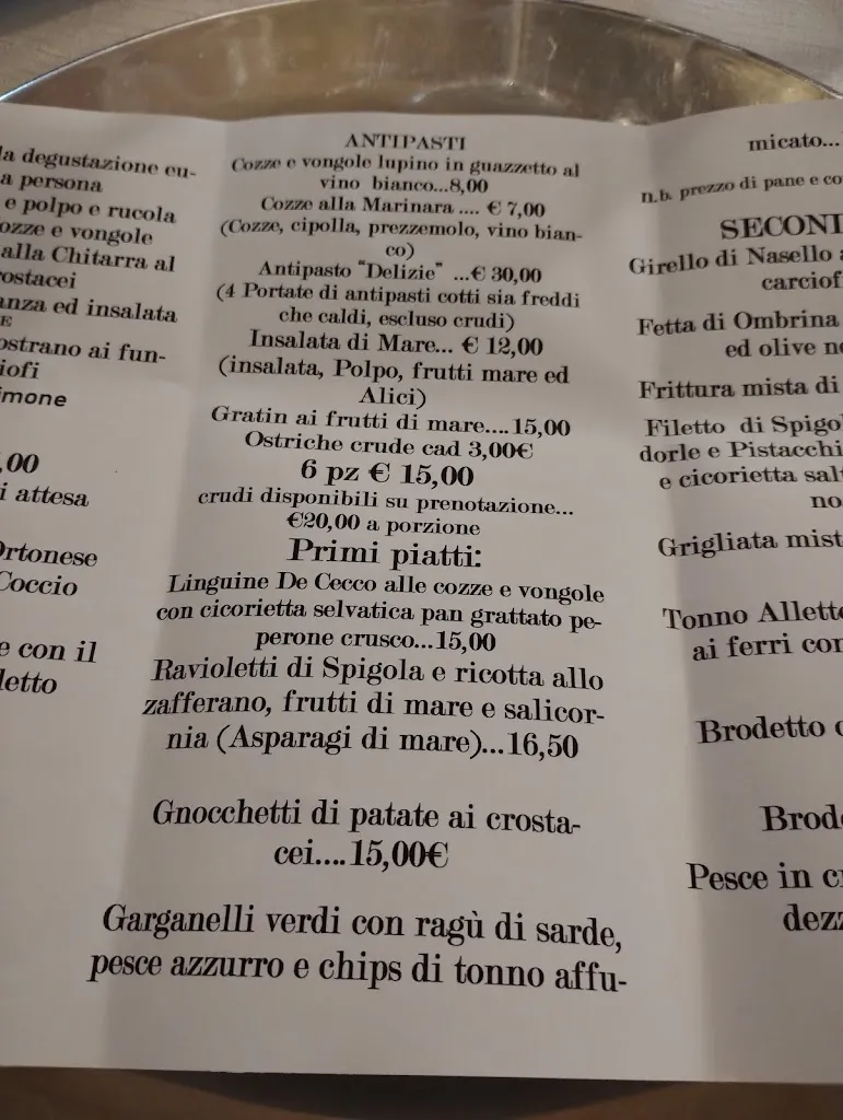 Menu_Ristorante Miramare | Ristorante di Pesce Ortona_Ortona_image_3