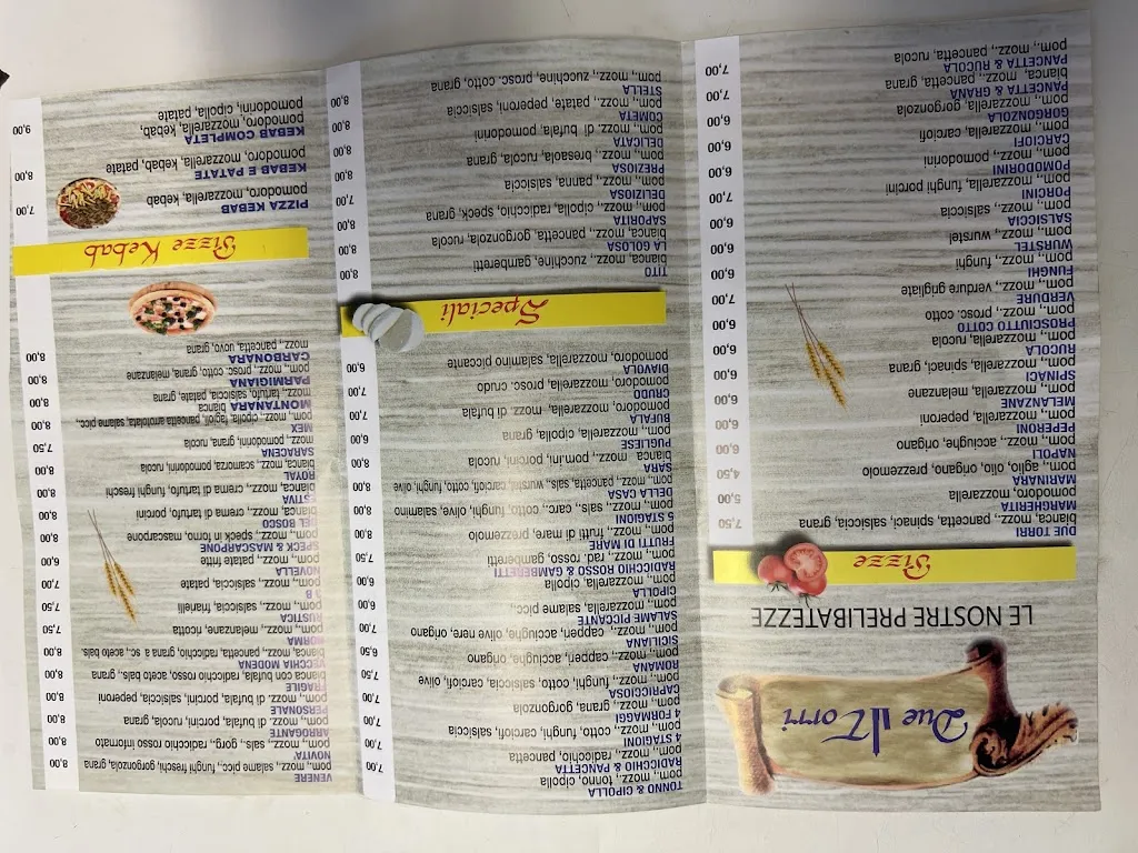 Menu_Pizzeria Due Torri_Crespellano_imagen_2