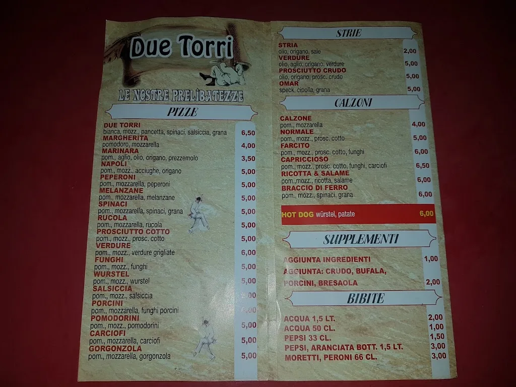Menu_Pizzeria Due Torri_Crespellano_imagen_4