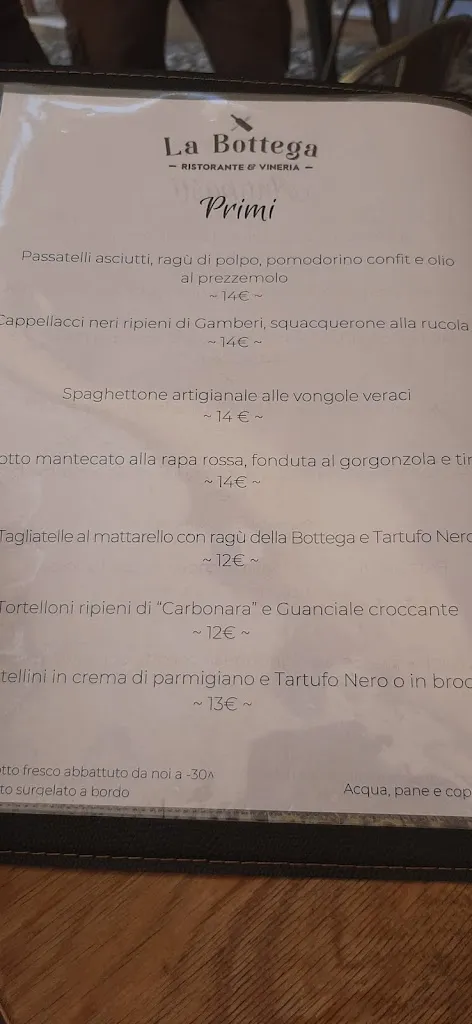 Menu_La Bottega Ristorante & Vineria_Dozza_imagen_4