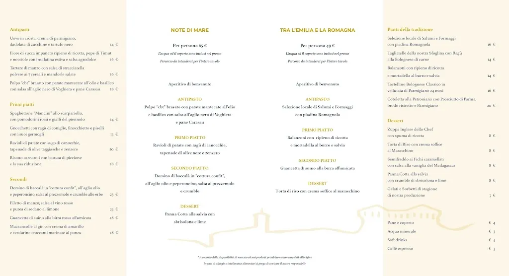 Menu_Ristorante Canè - Cucina Tradizionale Emiliano-Romagnola a Dozza_Dozza_immagine_1