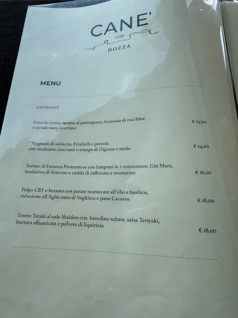 Menu_Ristorante Canè - Cucina Tradizionale Emiliano-Romagnola a Dozza_Dozza_immagine_3