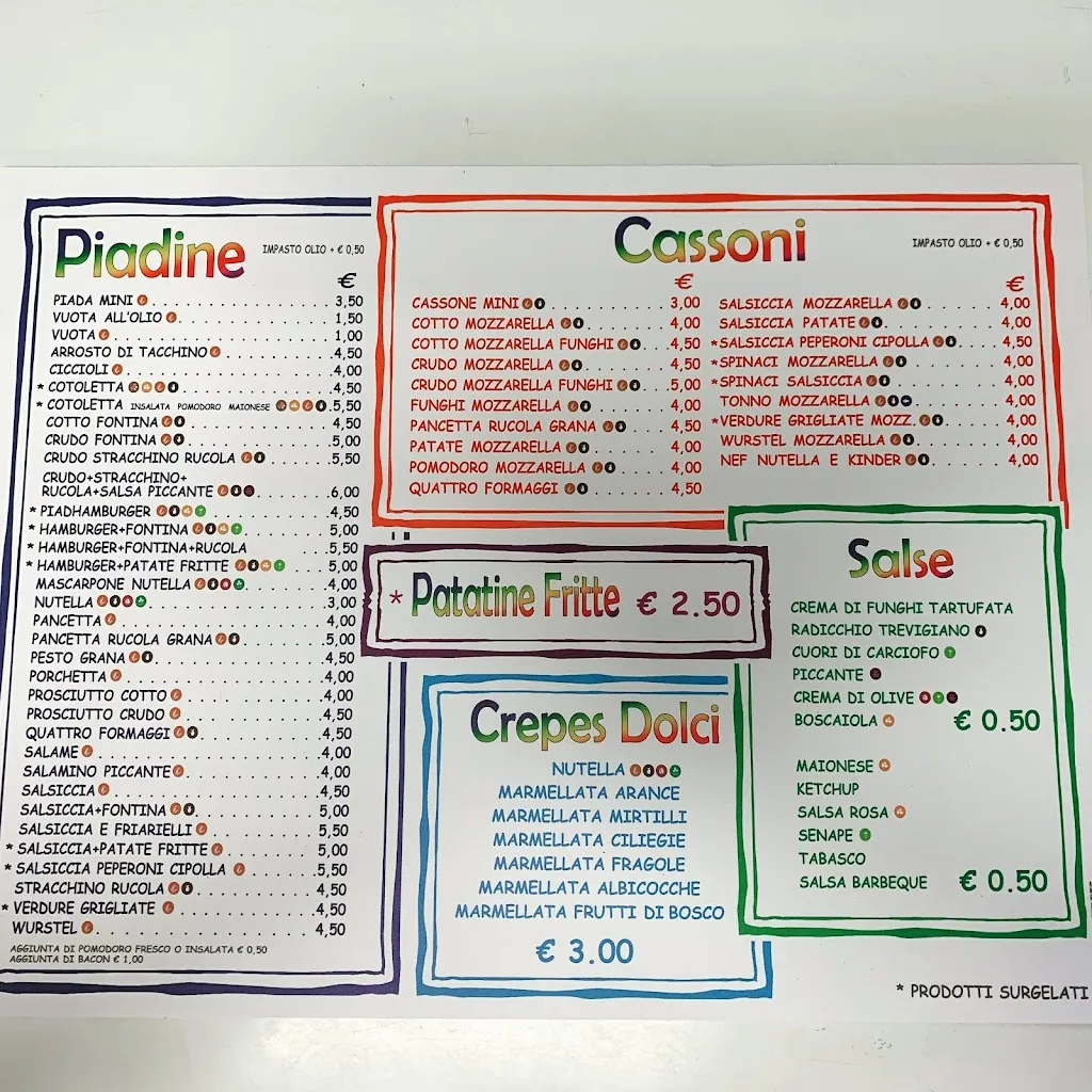 Menu_La Piada Del Bomber Crevalcore_Crevalcore_immagine_2